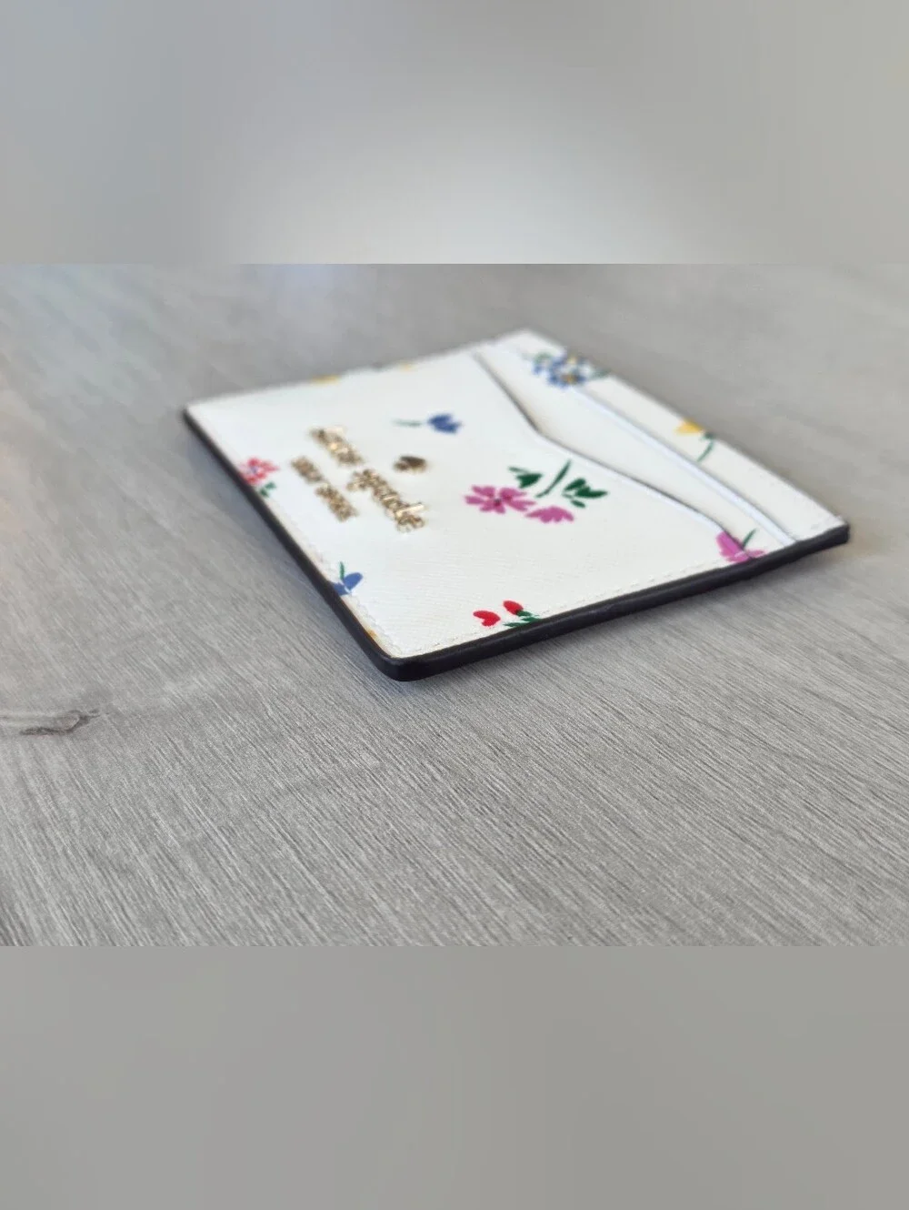 kate spade White Floral Slim Card Holder